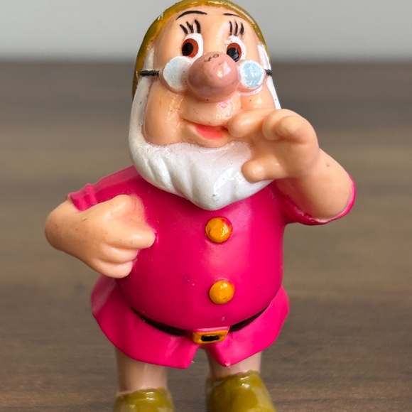 VINTAGE 1993 DISNEY Snow White Seven Dwarves toy figures Mattel Cake Toppers x 5 - Picture 6 of 11